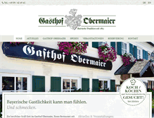 Tablet Screenshot of gasthof-obermaier.de
